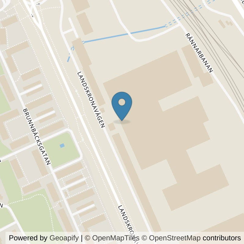Map: location of Nordic Wellness Helsingborg Rännarbanan in Helsingborg