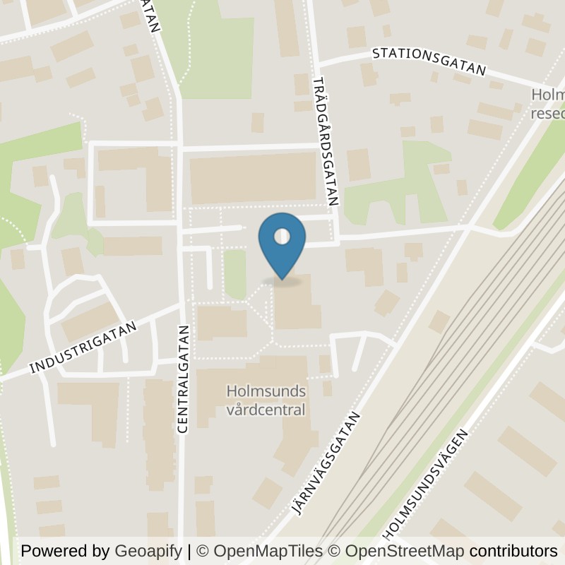 Map: location of Nordic Wellness Umeå Holmsund in Holmsund