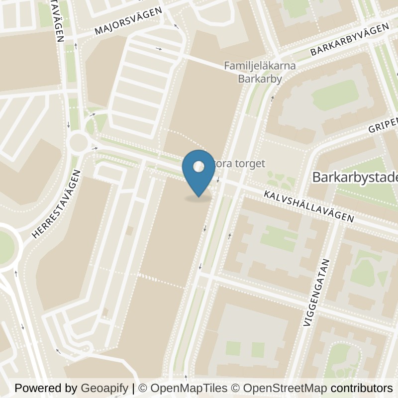 Map: location of Nordic Wellness Barkarby Gate in Järfälla