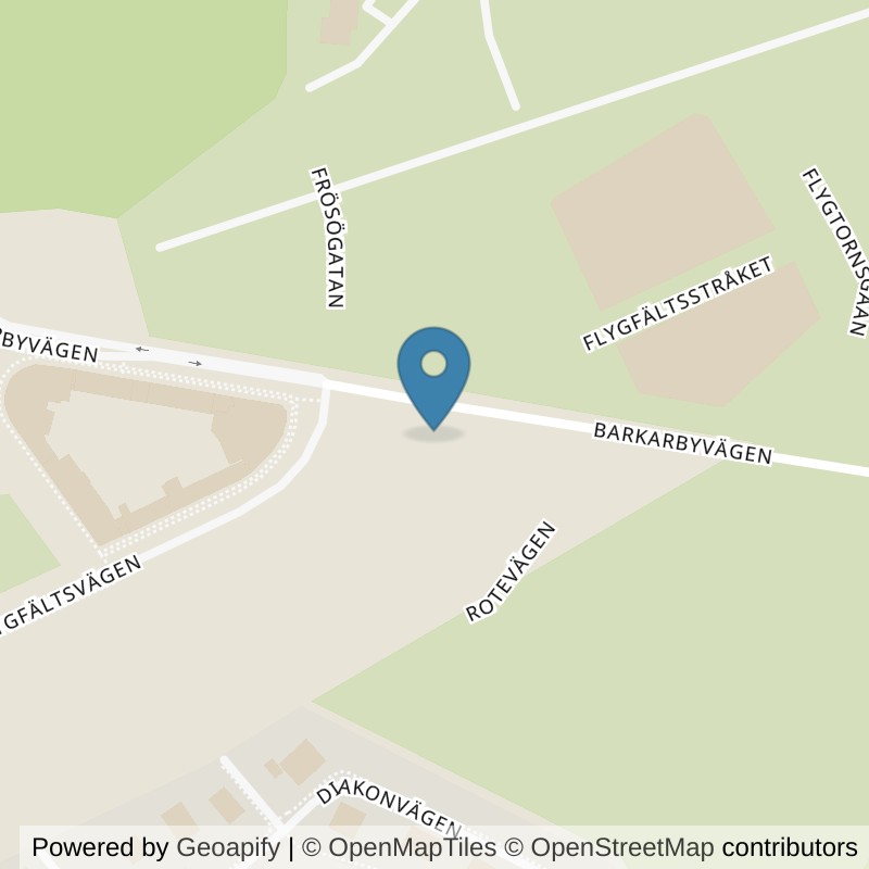Map: location of Nordic Wellness Barkarby Stad in Järfälla