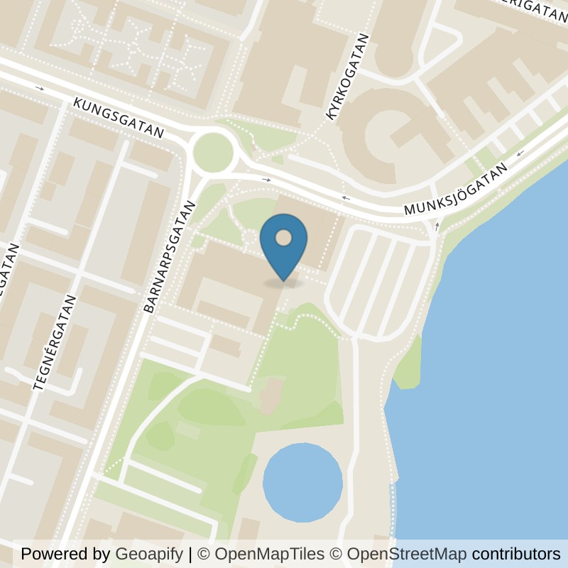 Map: location of Nordic Wellness Jönköping Campus in Jönköping