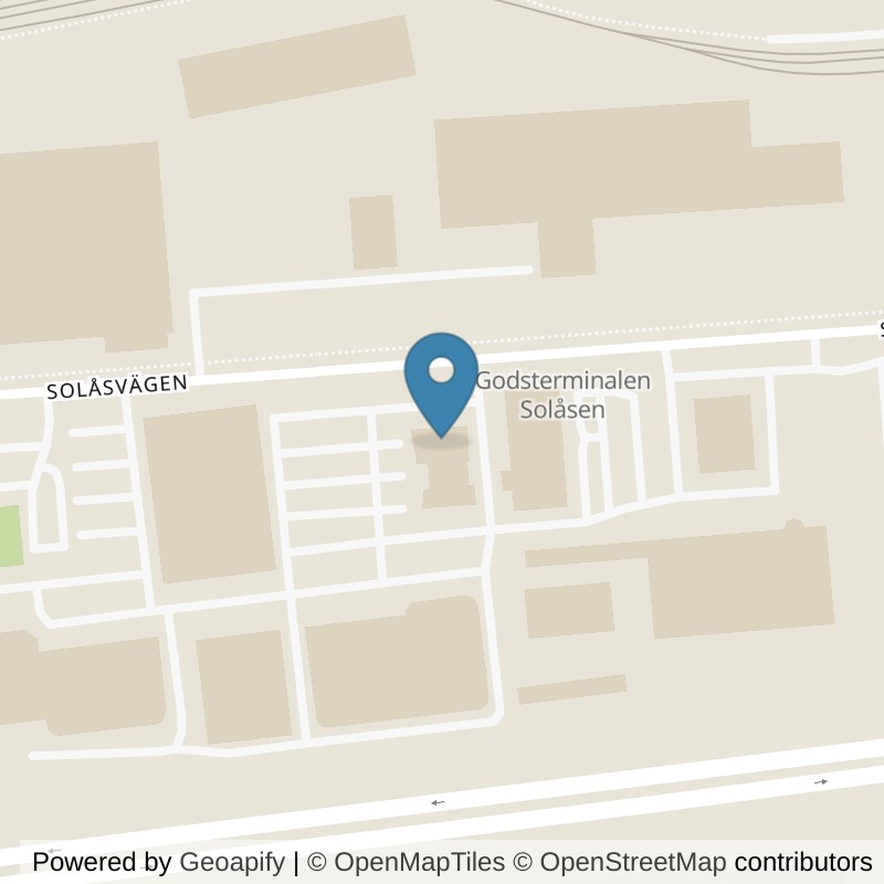 Map: location of Nordic Wellness Jönköping Solåsen in Jönköping