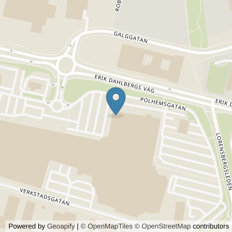 Map: location of Nordic Wellness Kalmar Giraffen in Kalmar
