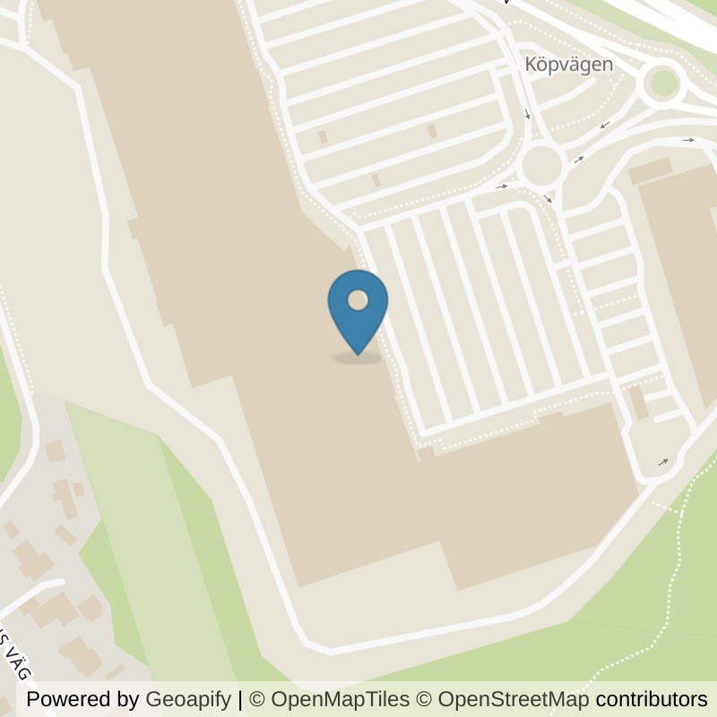 Map: location of Nordic Wellness Karlstad Bergvik in Karlstad