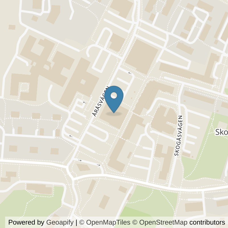 Map: location of Nordic Wellness Karlstad Hammarö in Karlstad
