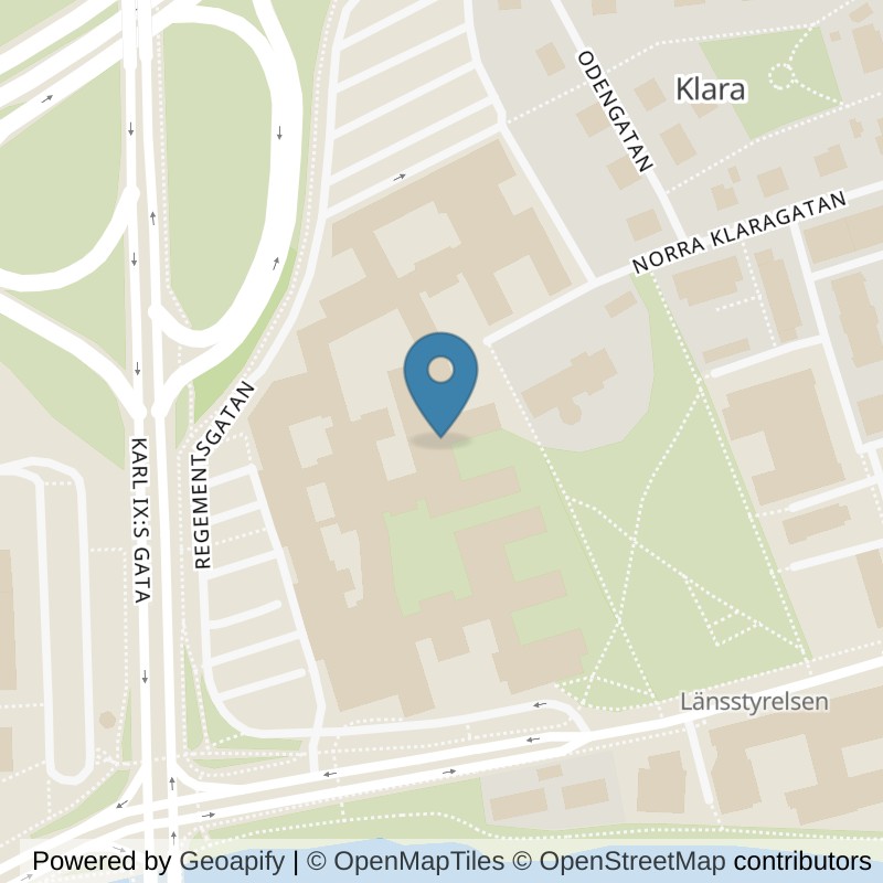 Map: location of Nordic Wellness Karlstad Karolinen in Karlstad