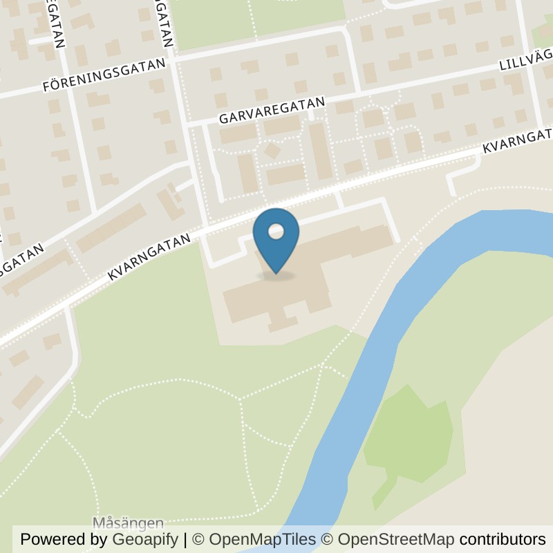 Map: location of Nordic Wellness Kävlinge Kvarngatan in Kävlinge