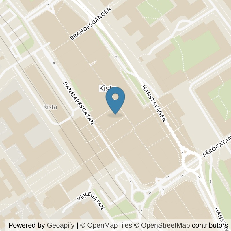 Map: location of Nordic Wellness Kista Galleria in Kista