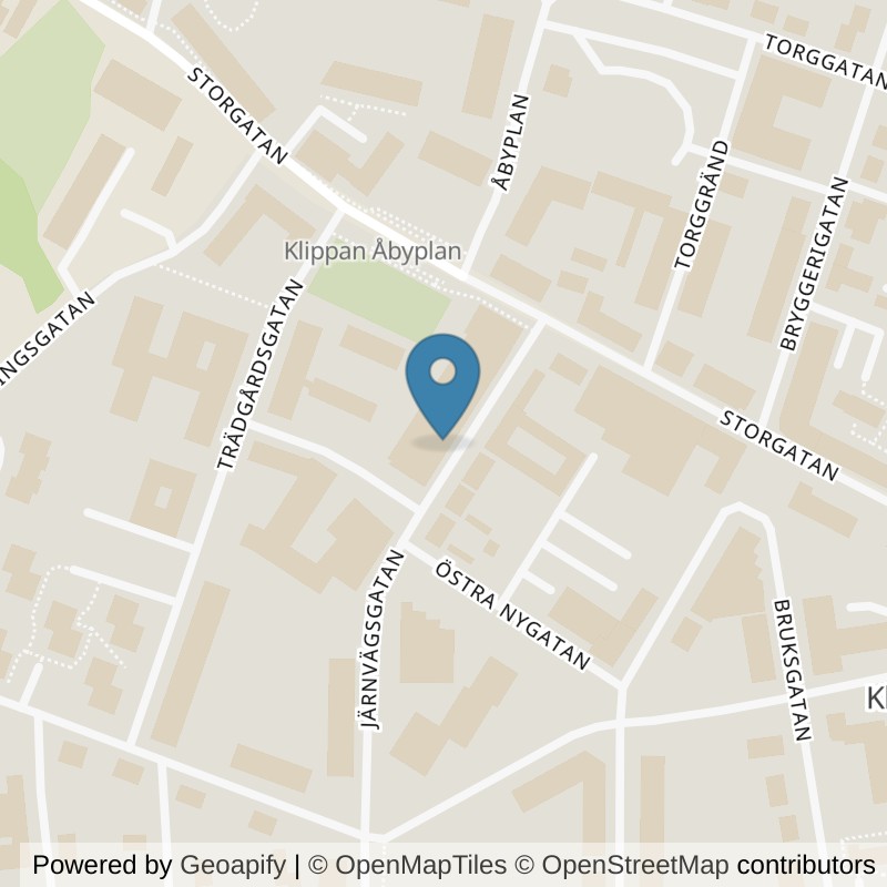 Map: location of Nordic Wellness Klippan Centrum in Klippan