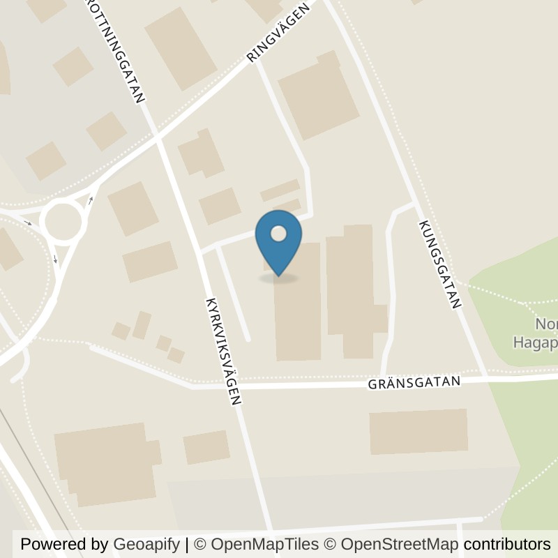 Map: location of Nordic Wellness Kramfors Gränsgatan in Kramfors