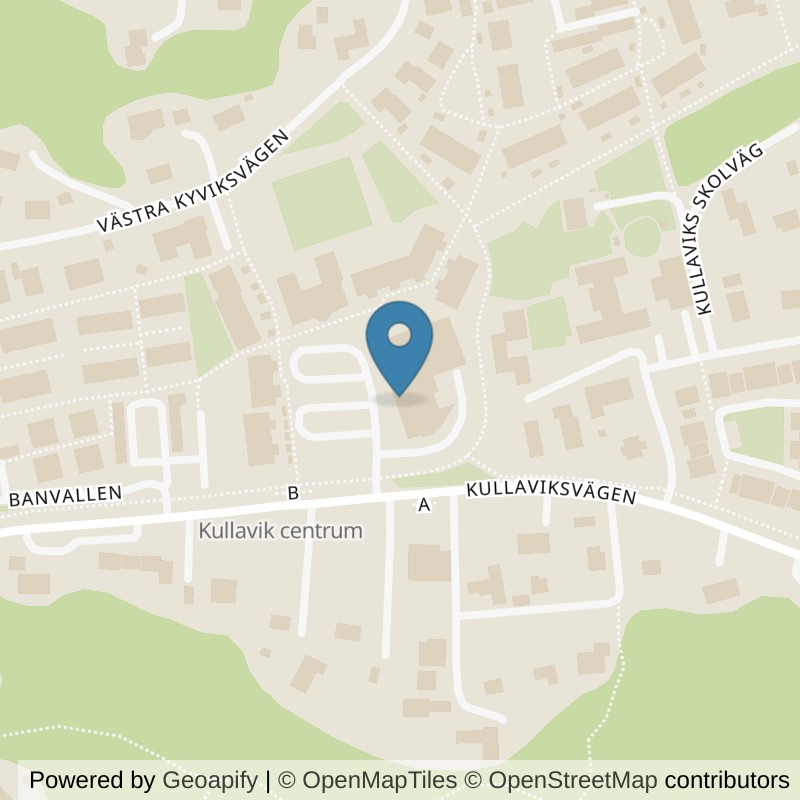 Map: location of Nordic Wellness Kullavik Centrum in Kullavik