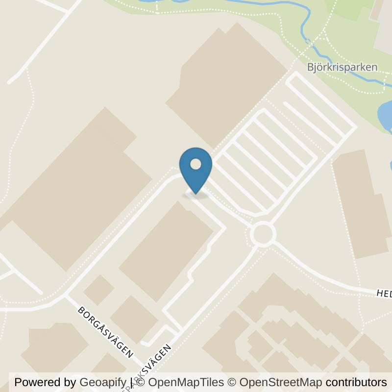 Map: location of Nordic Wellness Kungsbacka Borgås in Kungsbacka