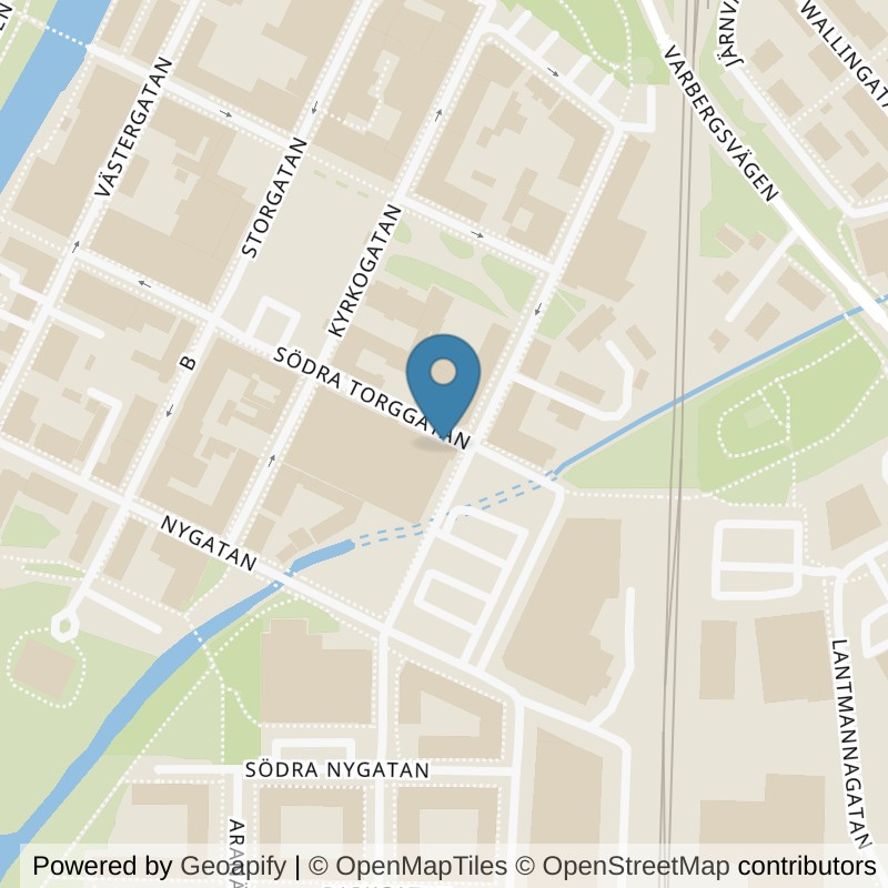 Map: location of Nordic Wellness Kungsbacka City in Kungsbacka