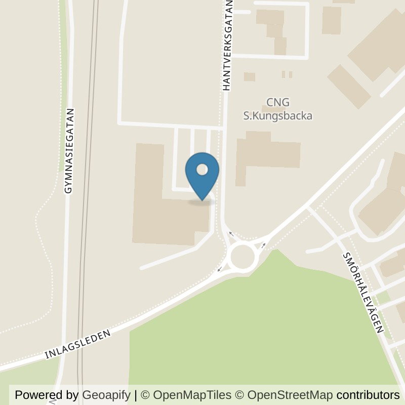 Map: location of Nordic Wellness Kungsbacka Södercity in Kungsbacka