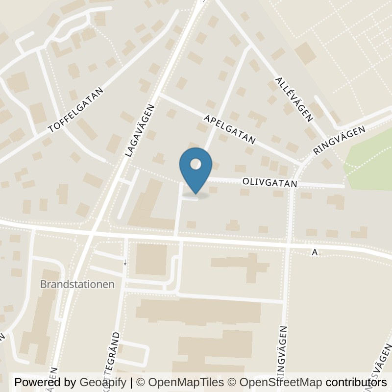 Map: location of Nordic Wellness Laholm Ängelholmsvägen in Laholm
