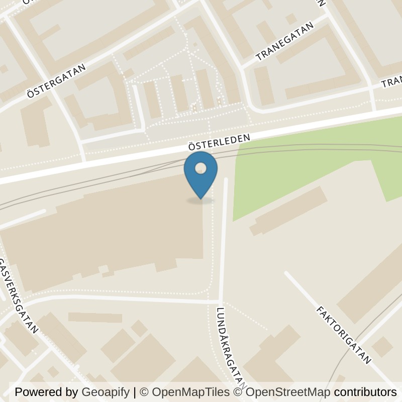 Map: location of Nordic Wellness Landskrona City in Landskrona