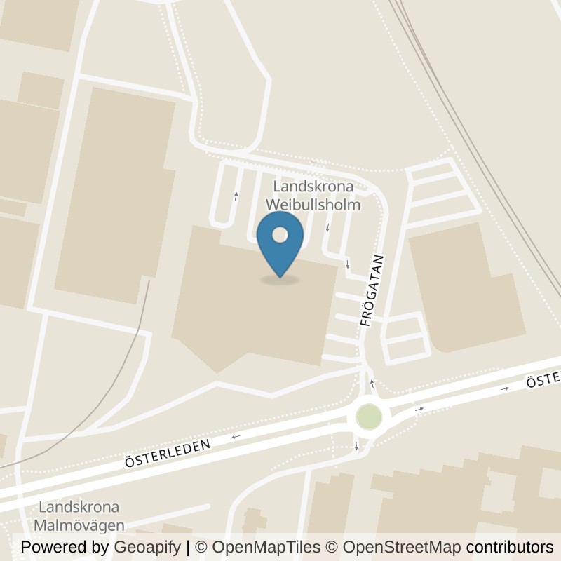 Map: location of Nordic Wellness Landskrona Örja in Landskrona