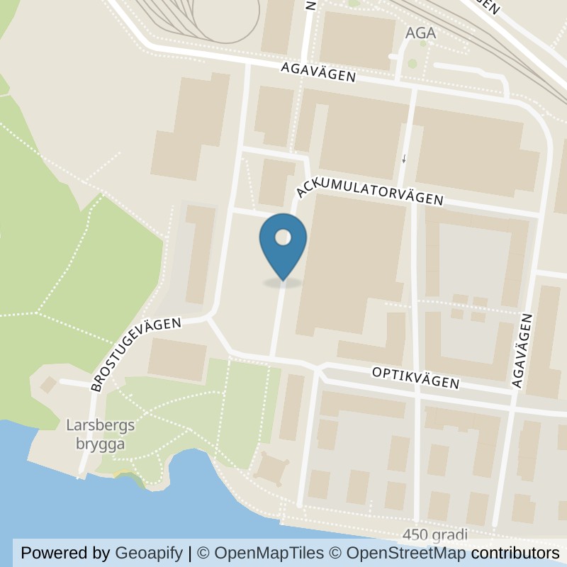 Map: location of Nordic Wellness Lidingö AGA in Lidingö