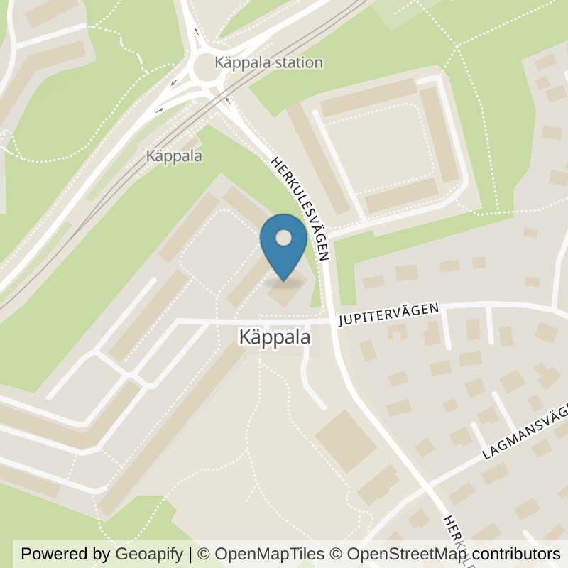 Map: location of Nordic Wellness Lidingö Käppala in Lidingö