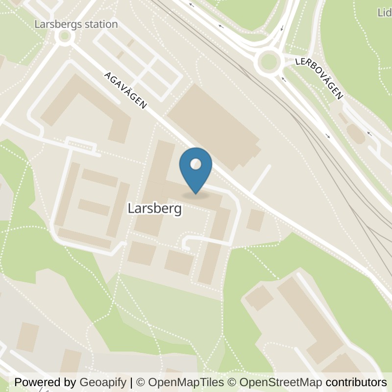 Map: location of Nordic Wellness Lidingö Larsberg in Lidingö