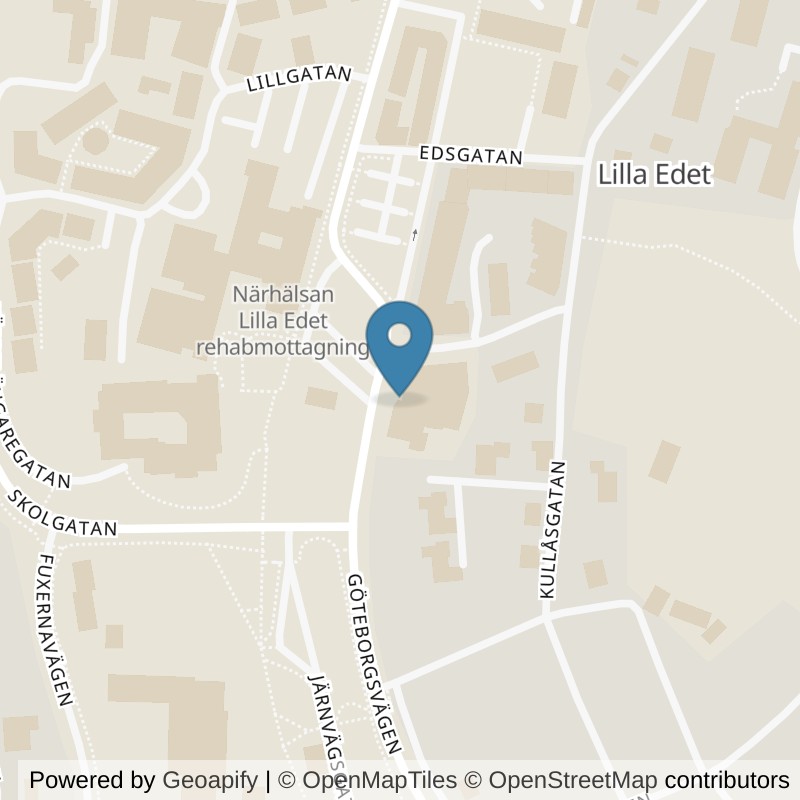 Map: location of Nordic Wellness Lilla Edet Centrum in Lilla Edet
