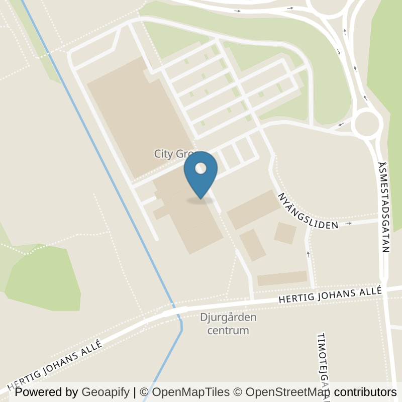 Map: location of Nordic Wellness Linköping Djurgården in Linköping