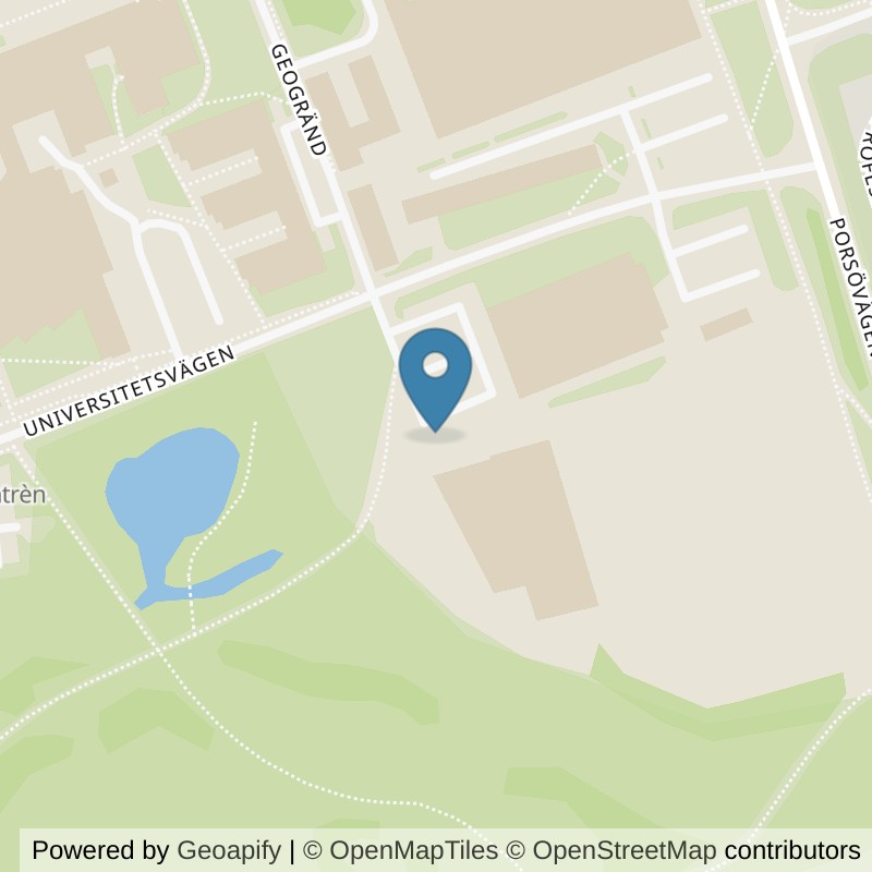Map: location of Nordic Wellness Luleå Porsön in Luleå