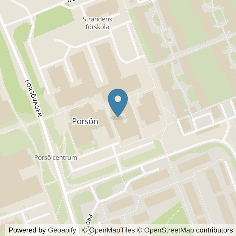 Map: location of Nordic Wellness Luleå Professorsvägen in Luleå