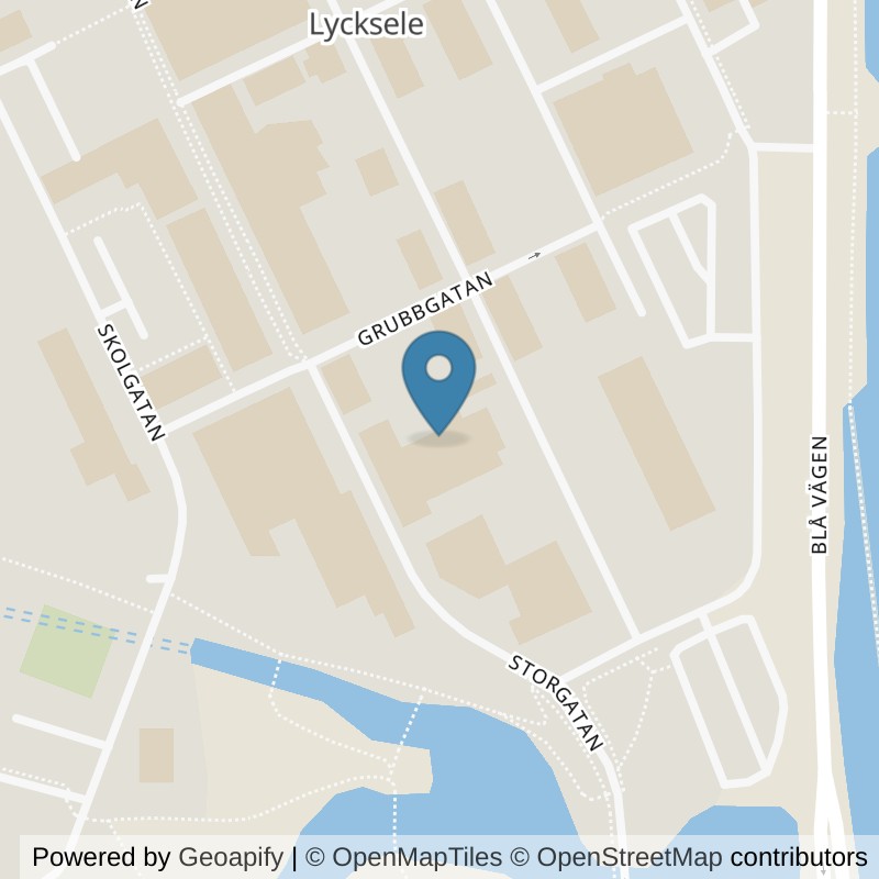 Map: location of Nordic Wellness Lycksele City in Lycksele