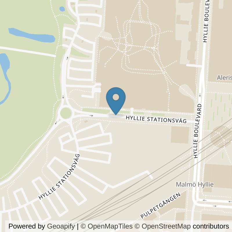 Map: location of Nordic Wellness Malmö Emporia in Malmö