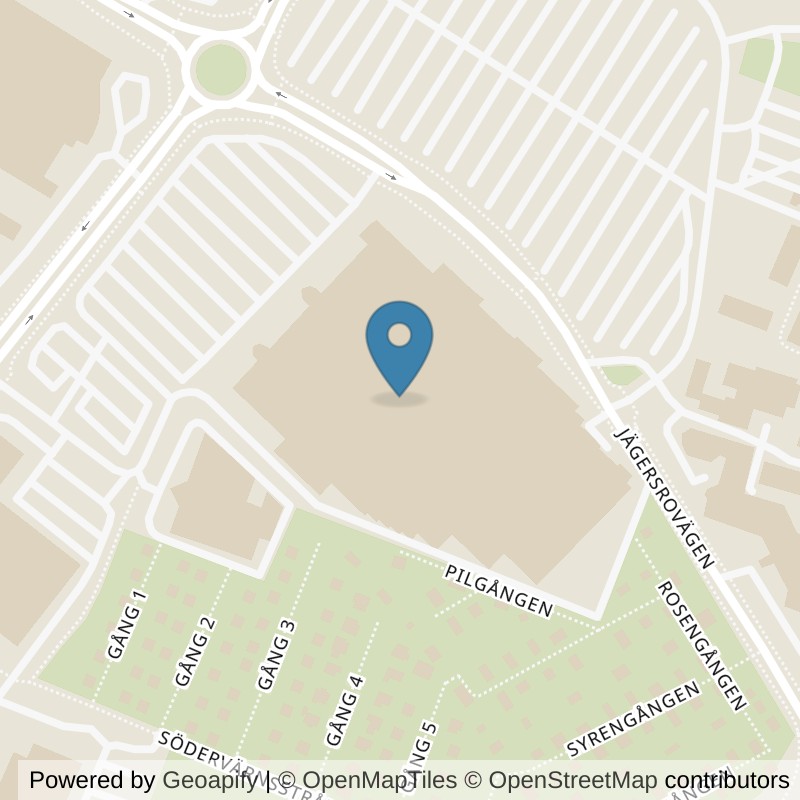 Map: location of Nordic Wellness Malmö Jägersro in Malmö