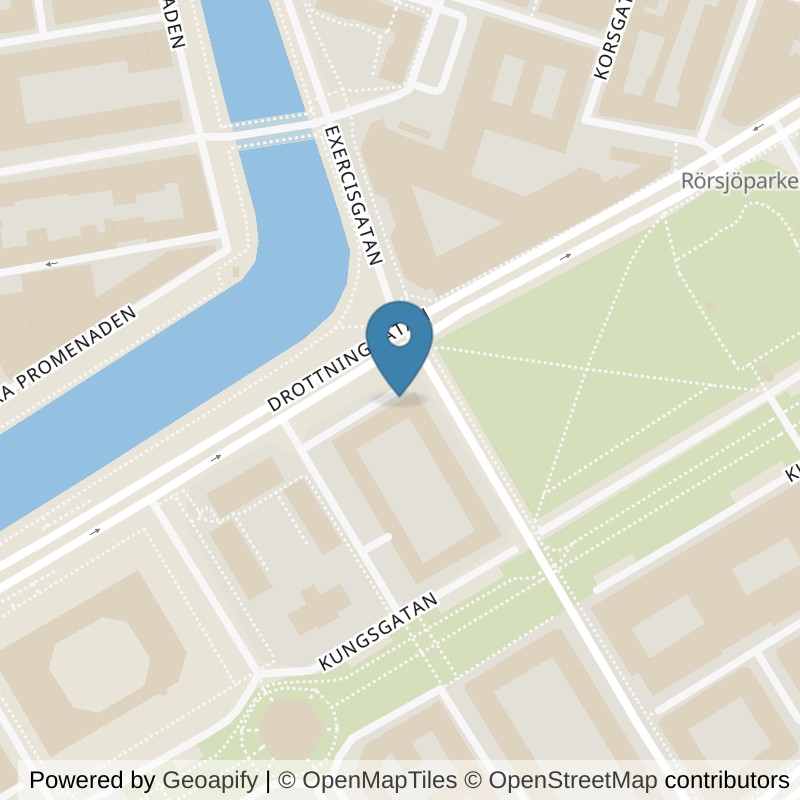 Map: location of Nordic Wellness Malmö Rörsjöstaden in Malmö