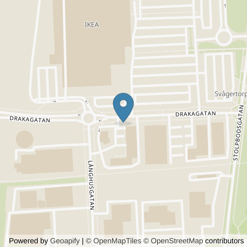 Map: location of Nordic Wellness Malmö Svågertorp in Malmö