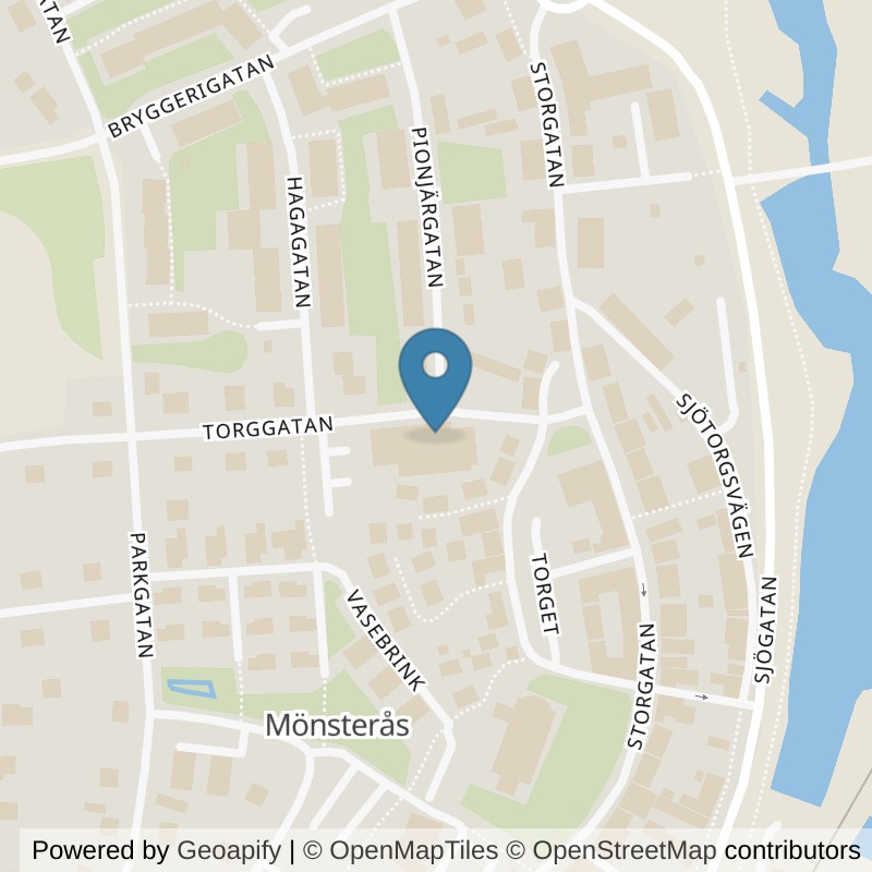Map: location of Nordic Wellness Mönsterås City in Mönsterås