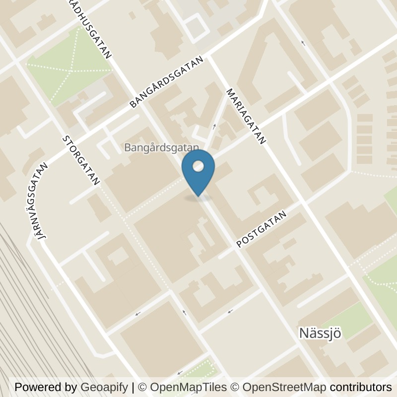 Map: location of Nordic Wellness Nässjö City in Nässjö