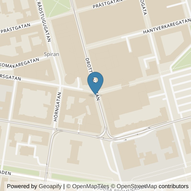 Map: location of Nordic Wellness Norrköping City in Norrköping