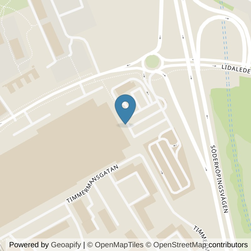 Map: location of Nordic Wellness Norrköping Mirum Galleria in Norrköping