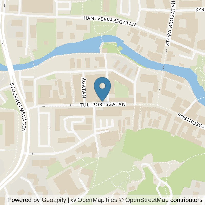 Map: location of Nordic Wellness Norrtälje City in Norrtälje