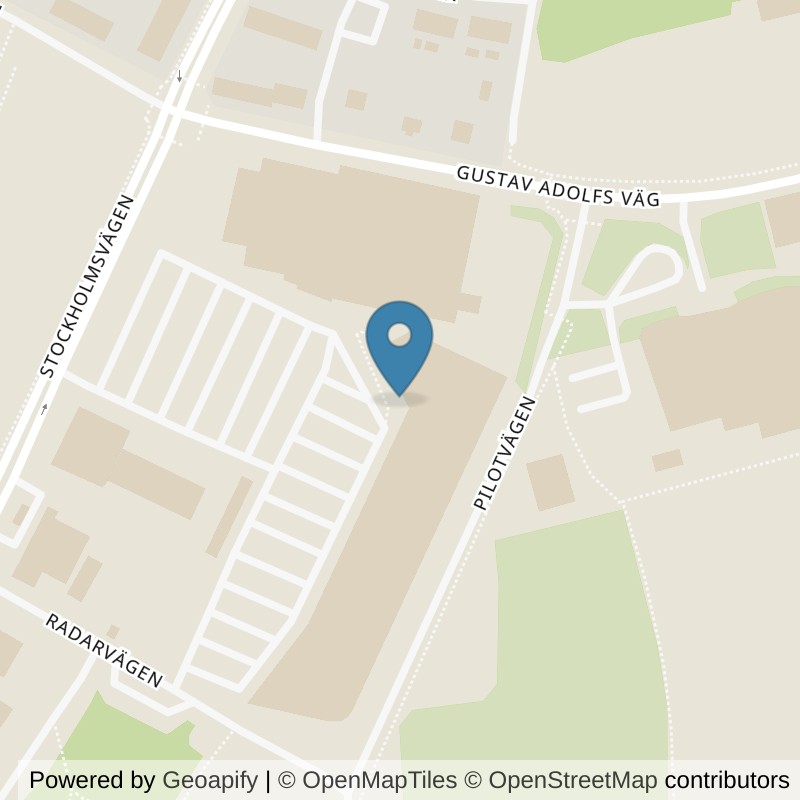 Map: location of Nordic Wellness Norrtälje Flygfältet in Norrtälje