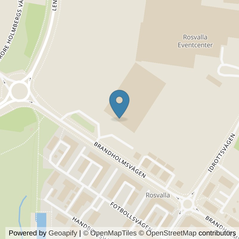 Map: location of Nordic Wellness Nyköping Rosvalla in Nyköping