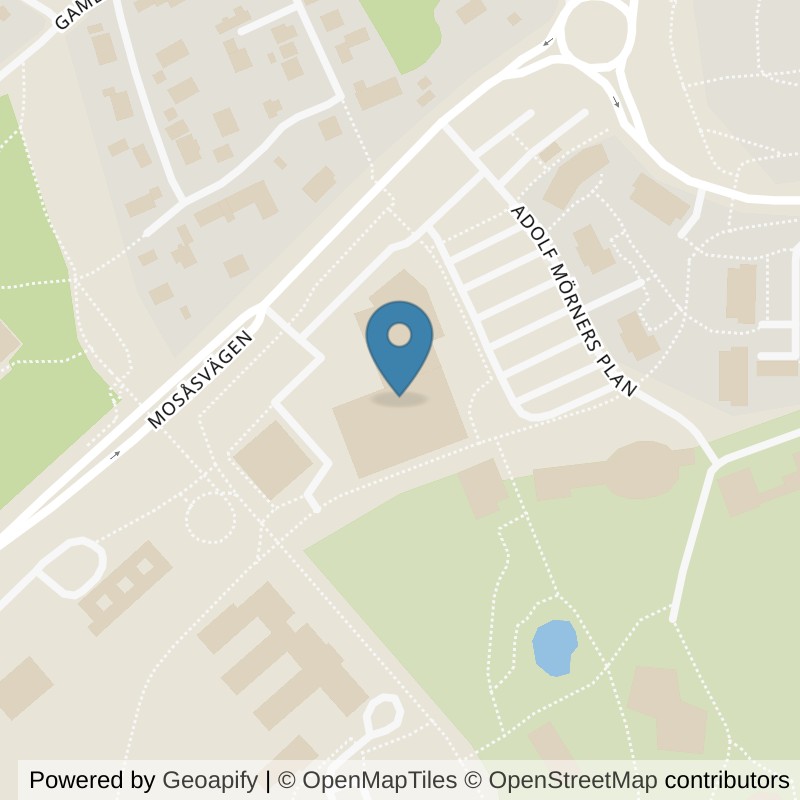 Map: location of Nordic Wellness Örebro Adolfsberg in Örebro