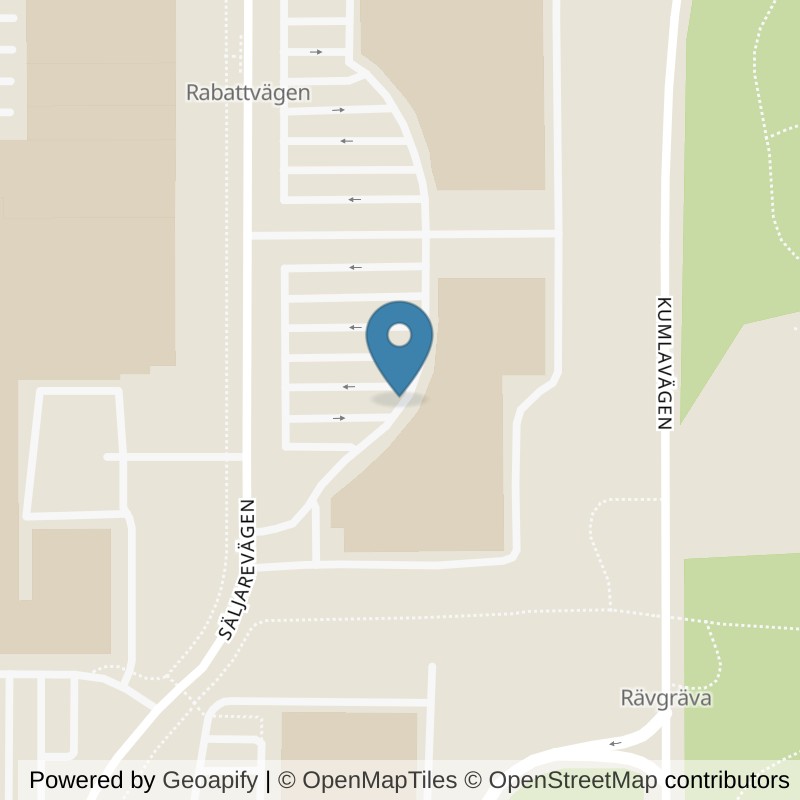 Map: location of Nordic Wellness Örebro Marieberg in Örebro