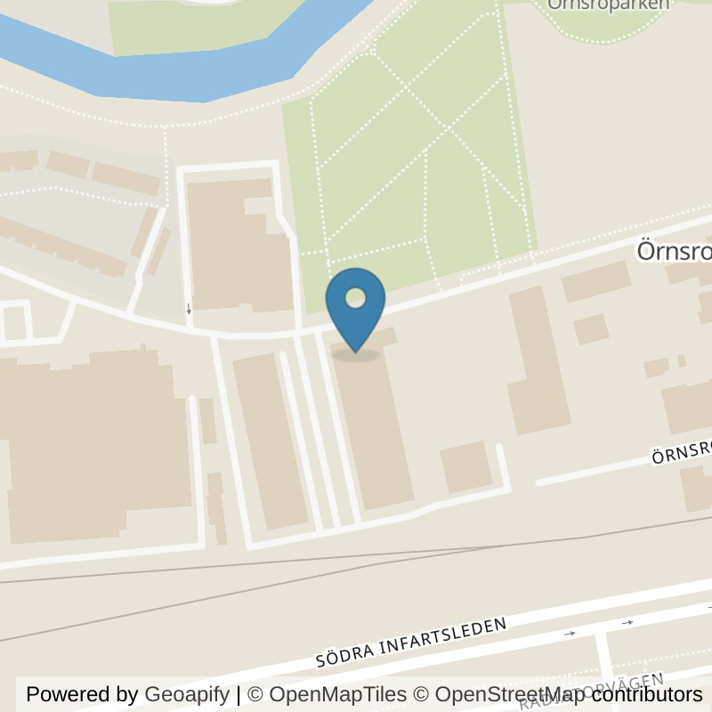 Map: location of Nordic Wellness Örebro Örnsro in Örebro