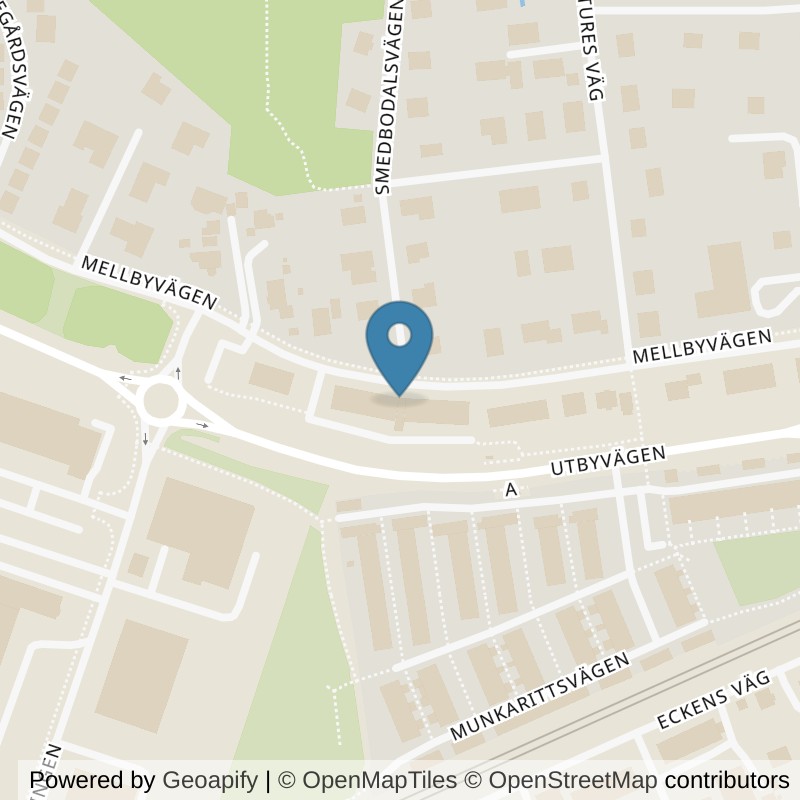 Map: location of Nordic Wellness Partille Mellbyvägen in Partille