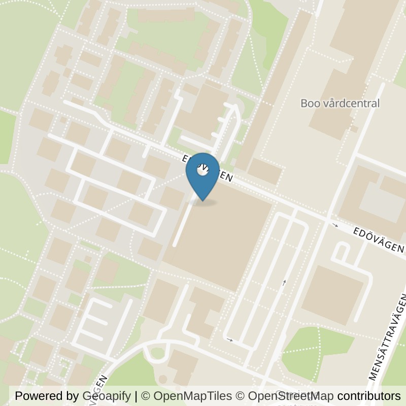 Map: location of Nordic Wellness Orminge Centrum in Saltsjö-boo