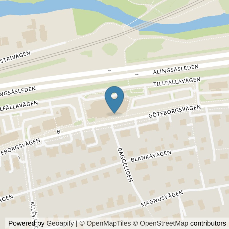 Map: location of Nordic Wellness Sävedalen Glashuset in Sävedalen