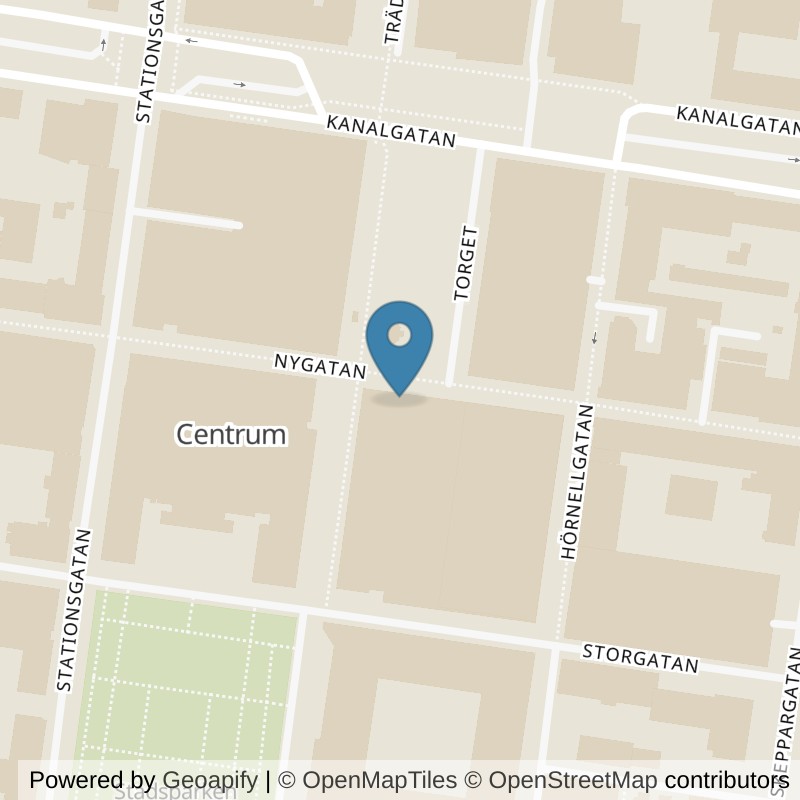 Map: location of Nordic Wellness Skellefteå City in Skellefteå