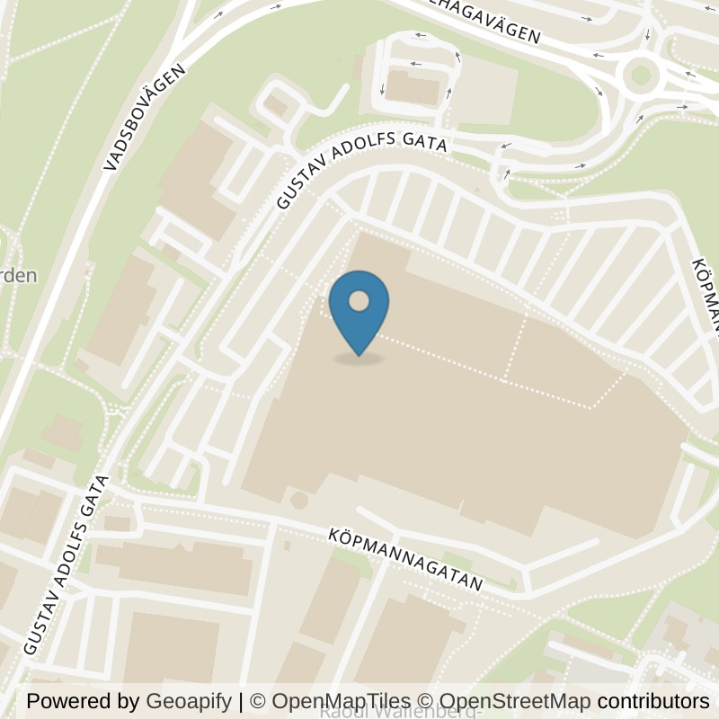 Map: location of Nordic Wellness Skövde Elins Esplanad in Skövde