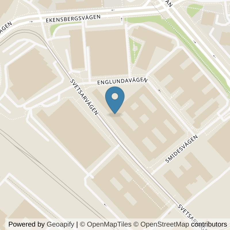 Map: location of Nordic Wellness Solna Business Park in Solna