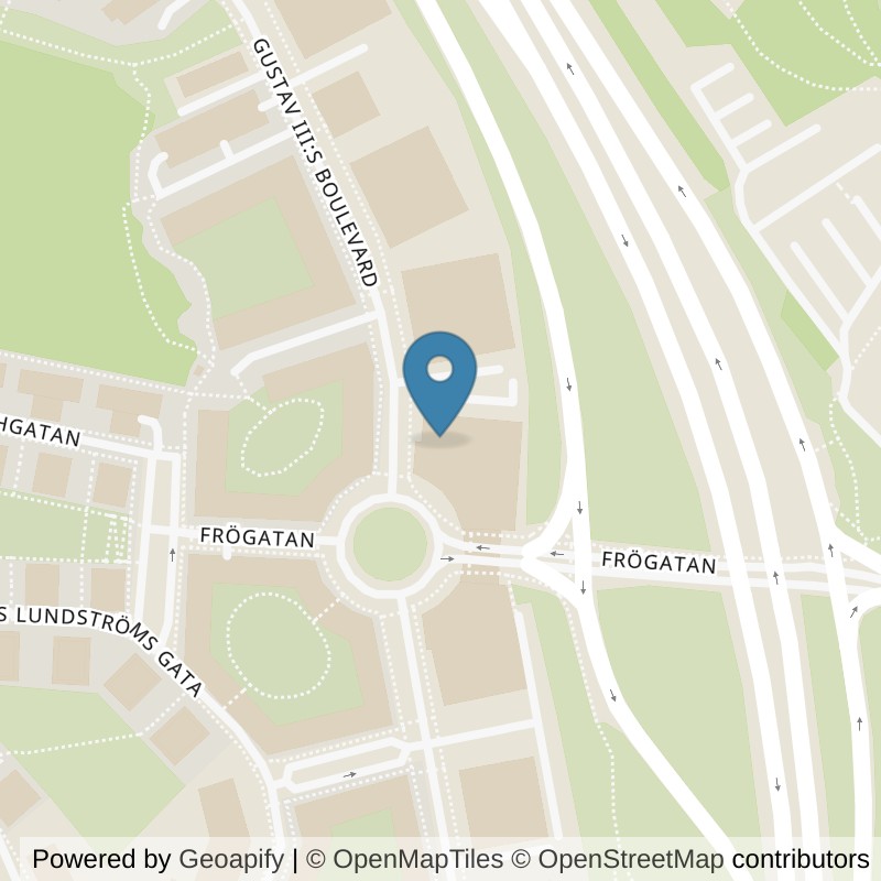 Map: location of Nordic Wellness Solna Frösunda Port in Solna
